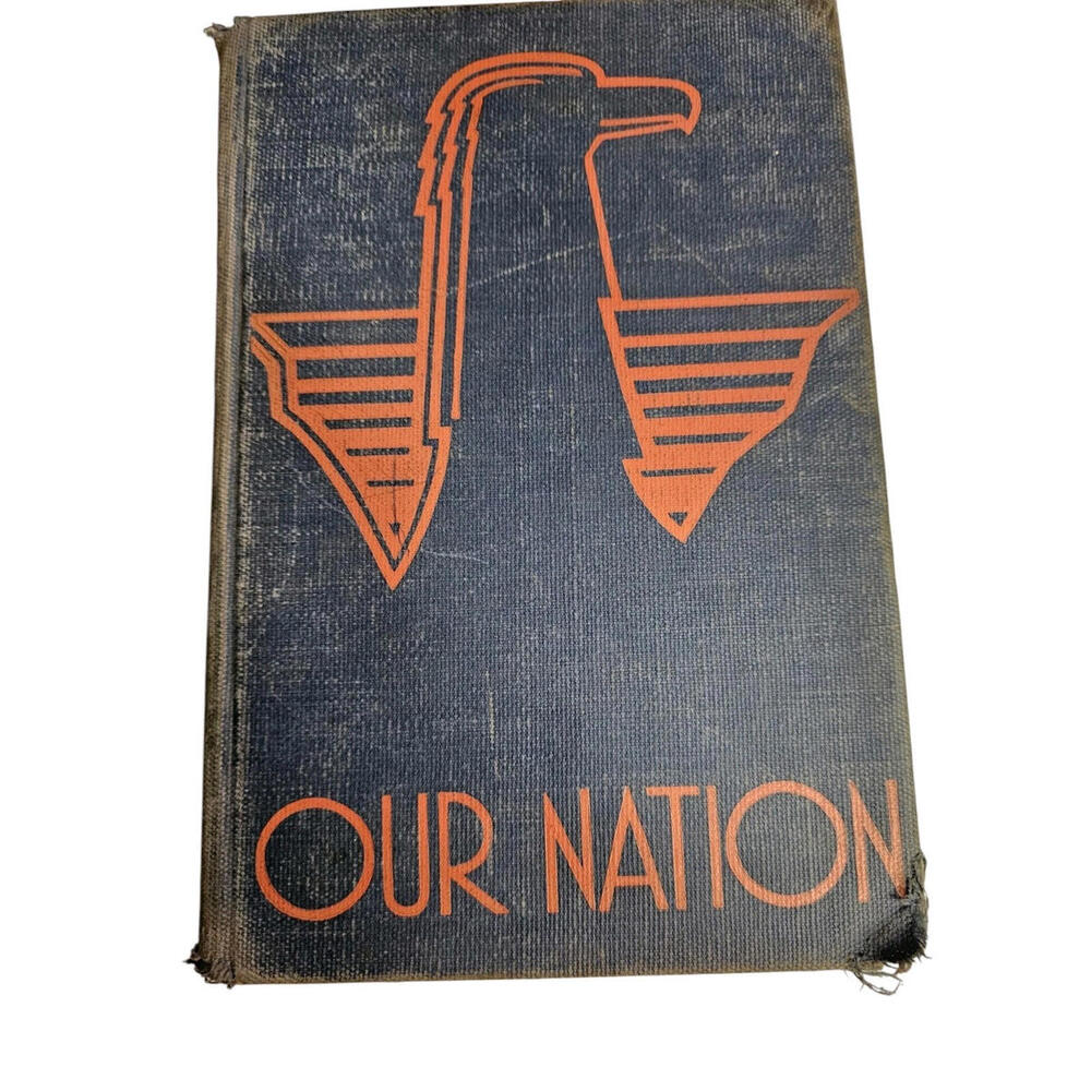 POW Peterson & Company Our Nation Hardcover Book By Barker Commager Vintage 1949